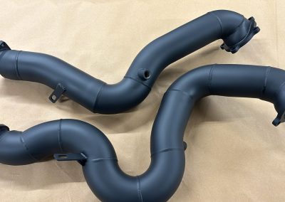Batch of exhausts finished in Cerakote ceramic coating