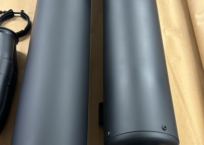 Exhaust silencers finished in Cerakote ceramic coating